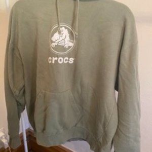 Crocs Green Hoodie Size M